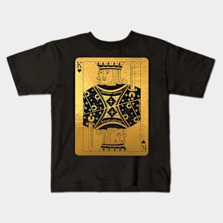 'Gold King of Hearts' Sweet Valentines Lovers Gift Kids T-Shirt